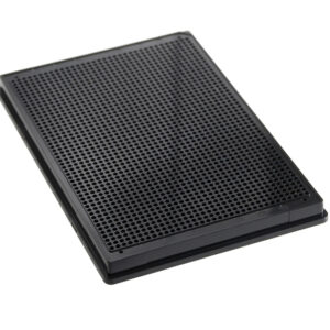 1536 Round Well, Black, High Base, Evap Barrier, MaKO - 100µM