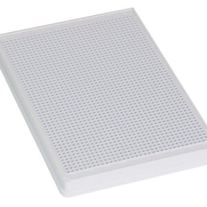 1536 Round Well, White, High Base, Evap Barrier, MaKO - 100µM