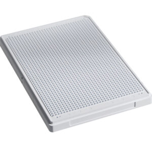 1536 Round Well, White, High Base, Evap Barrier, MaKO, Solid Bottom