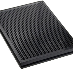 1536 Round Well, Black, Low Base, Evap Barrier, MaKO Flanged 100µM