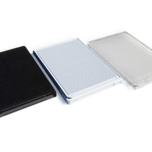 1536 Round Well, Clear, High Base, Evap Barrier, MaKO, Flanged - 100µM